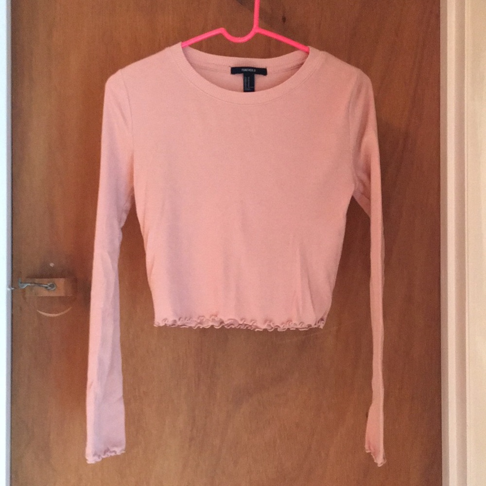 Girls Long Sleeve Crop Top 👧🏻😊🌸